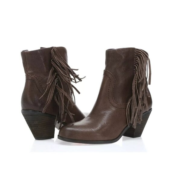 *NWOB Sam Edelman Louie Womens Brown Leather Fringe